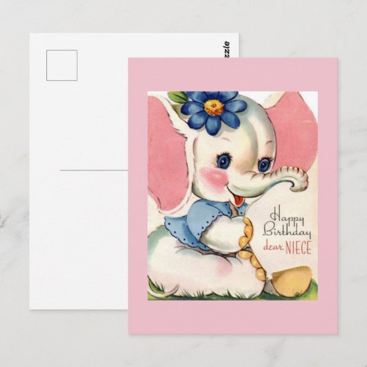  Briefkaart op de geboorte (Voorkant / Achterkant)