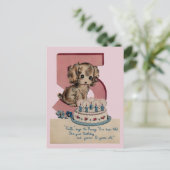 Briefkaart op de geboorte (Staand voorkant)