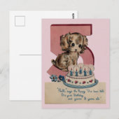 Briefkaart op de geboorte (Voorkant / Achterkant)