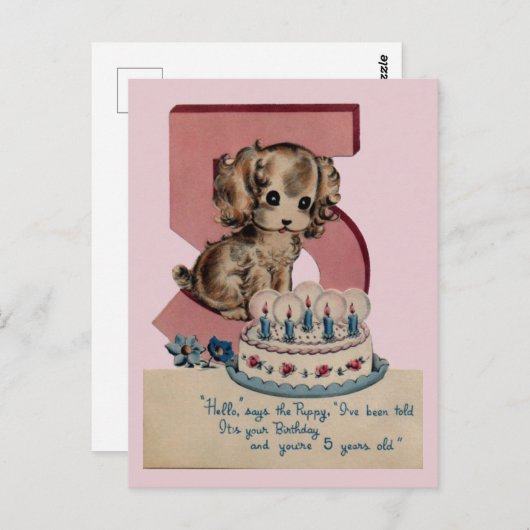  Briefkaart op de geboorte (Voorkant / Achterkant)