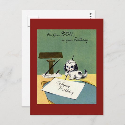  Briefkaart op de geboorte (Voorkant / Achterkant)