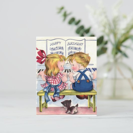  Briefkaart op de geboorte (Staand voorkant)