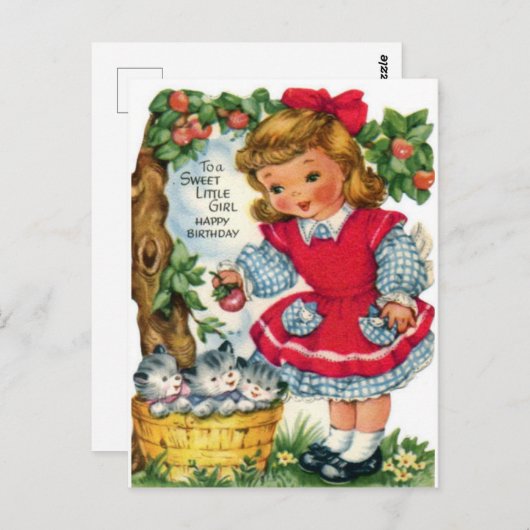  Briefkaart op de geboorte (Voorkant / Achterkant)