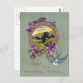  Briefkaart op de geboorte (Voorkant / Achterkant)