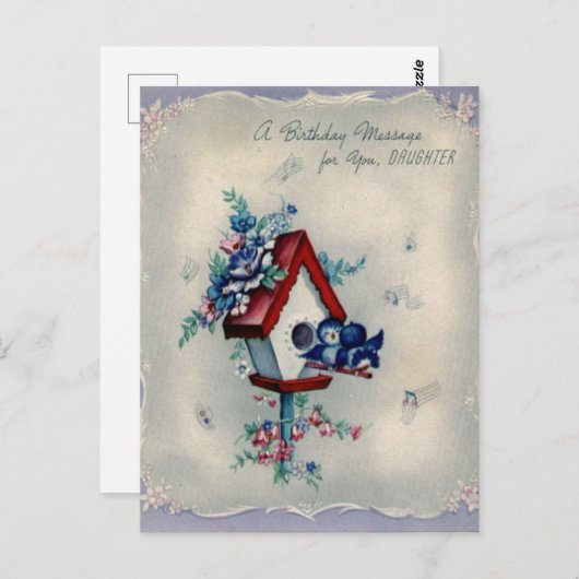  Briefkaart op de geboorte (Voorkant / Achterkant)