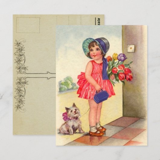  Briefkaart op de geboorte (Voorkant / Achterkant)