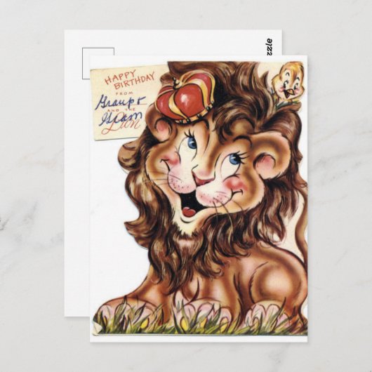  Briefkaart op de geboorte (Voorkant / Achterkant)