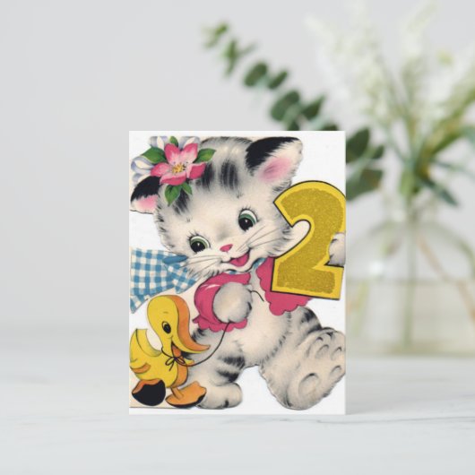  Briefkaart op de geboorte (Staand voorkant)