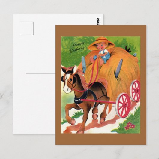  Briefkaart op de geboorte (Voorkant / Achterkant)