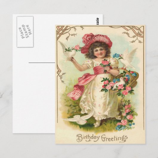  Briefkaart op de geboorte (Voorkant / Achterkant)