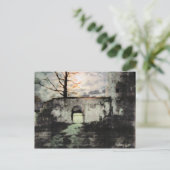 Briefkaart op de grond (Staand voorkant)