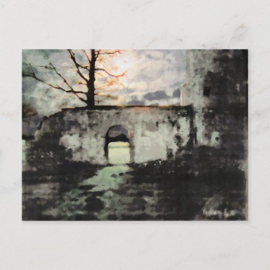 Briefkaart op de grond (Voorkant)