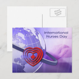 Briefkaart op de Internationale Verpleegkundigenda