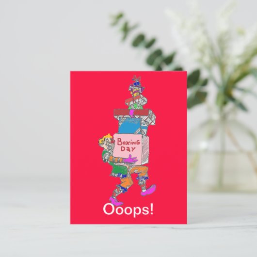 Briefkaart op de volgende werkdag (Staand voorkant)