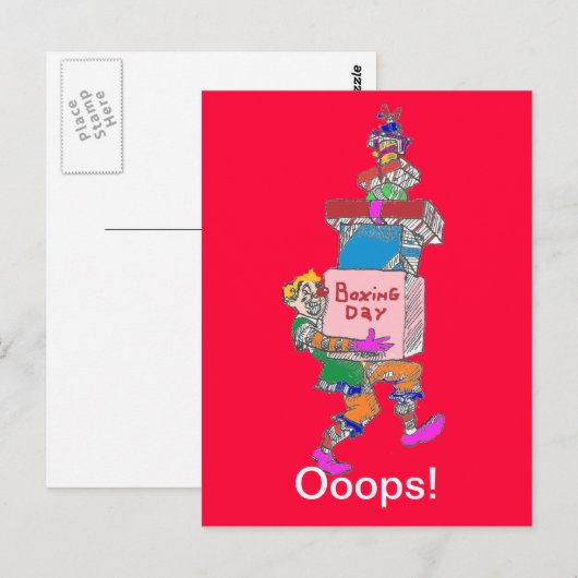 Briefkaart op de volgende werkdag (Voorkant / Achterkant)