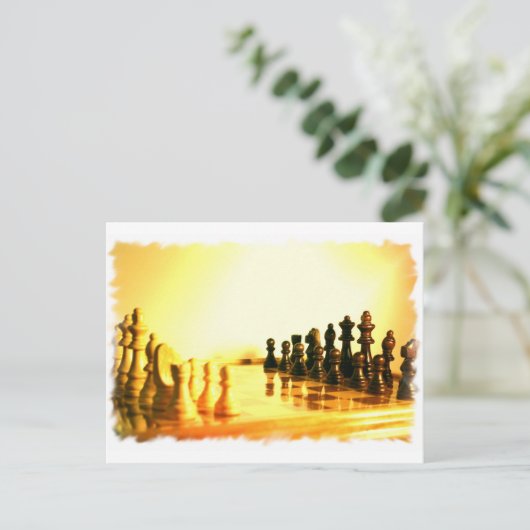 Briefkaart op het kaasbord (Staand voorkant)