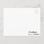 Briefkaart - Op het strand (Achterkant)