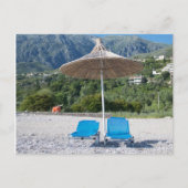 Briefkaart - Op het strand (Voorkant)