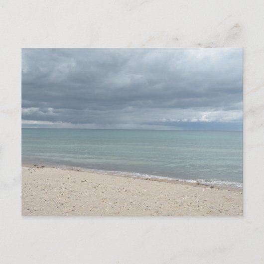 Briefkaart op het strand (Voorkant)