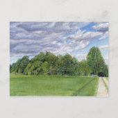 Briefkaart op landveld (Voorkant)