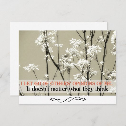 Briefkaart op maat van verwachting (Voorkant / Achterkant)