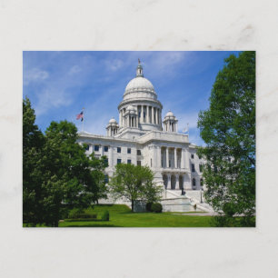 Briefkaart op Rhode Island Capitol