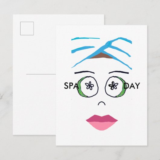 Briefkaart op Spa Day (Voorkant / Achterkant)