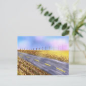 briefkaart "Open Road" (Staand voorkant)