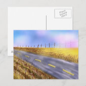 briefkaart "Open Road" (Voorkant / Achterkant)