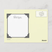 Briefkaart ophalen - Gele retro-stove (Achterkant)