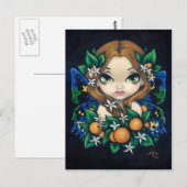 briefkaart "Oranje bloesem" (Voorkant / Achterkant)