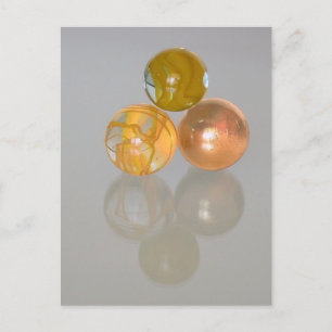 Briefkaart - oranje marmeren