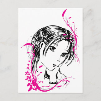 Briefkaart - Orchid