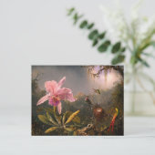 Briefkaart: Orchidee en kolibries Briefkaart (Staand voorkant)