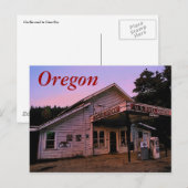 Briefkaart Oregon (op afstand) (Voorkant / Achterkant)