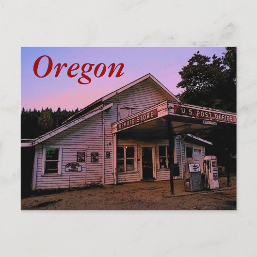 Briefkaart Oregon (op afstand) (Voorkant)