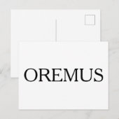 Briefkaart OREMUS (Voorkant / Achterkant)