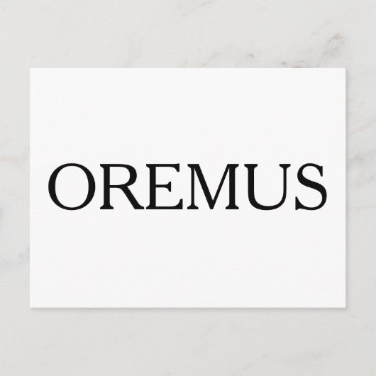 Briefkaart OREMUS (Voorkant)