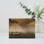 Briefkaart Oriental Boat (Staand voorkant)