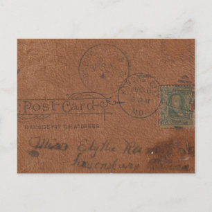 Briefkaart oud leder