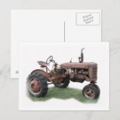 Briefkaart oude Boerderijen tractor (Voorkant / Achterkant)