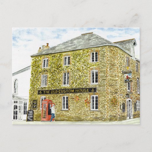 briefkaart "Oude Douanehuis" (Voorkant)