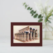 Briefkaart - Oude Egyptische tempel (Staand voorkant)