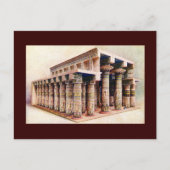 Briefkaart - Oude Egyptische tempel (Voorkant)
