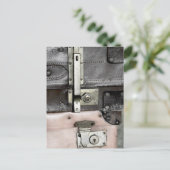 Briefkaart Oude koffers (Staand voorkant)