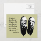 briefkaart oude loopschoenen (Voorkant / Achterkant)