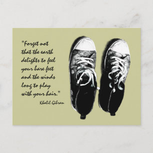 briefkaart oude loopschoenen