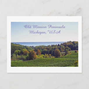 briefkaart, "OUDE MISSIE PENINSULA/MICHIGAN" Briefkaart