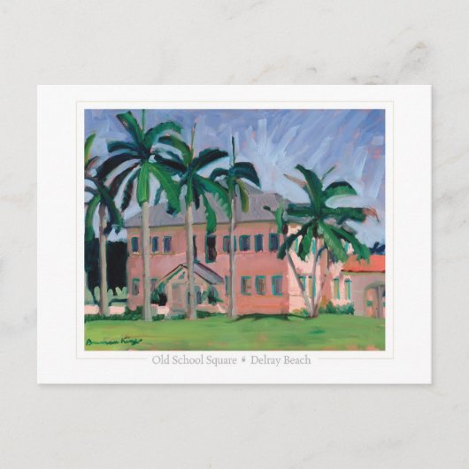 Briefkaart Oude School Square (Voorkant)