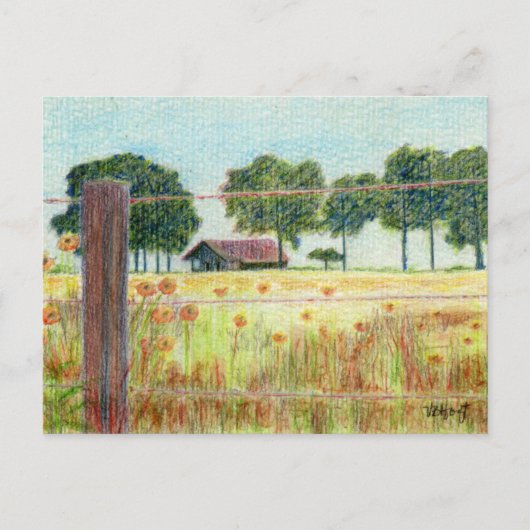 Briefkaart: Oude thuisplaats Briefkaart (Voorkant)